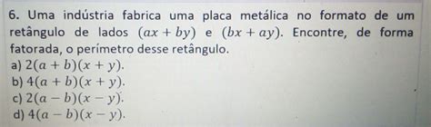 uma industria fabrica uma placa metalica no formato|2017 .